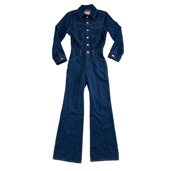 Levi's Western Jumpsuit Let's Get Lost Again Denim Jeans ( 24 ) - Picture 3 of 6